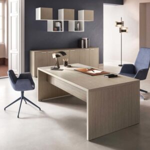 Scrivania funny fianco legno una gonna rovere