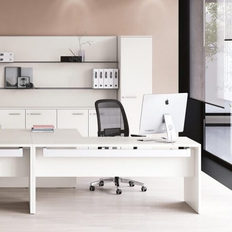 scrivania pop panel fianco legno