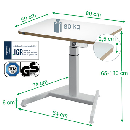Scrivania Compatta Elettrica Sit - Stand - immagine 6